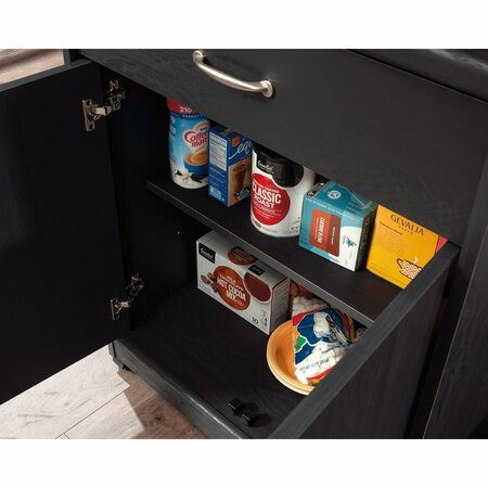Sauder Microwave/kitchen Cart Raven Oak 431244